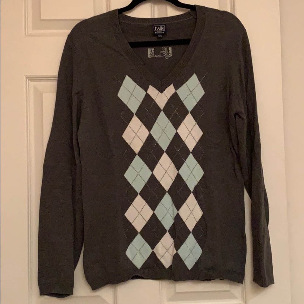 Grey patterned Twik sweater